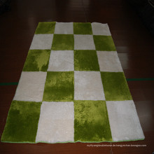 Moderner runder Teppich Patchworkrindenteppich